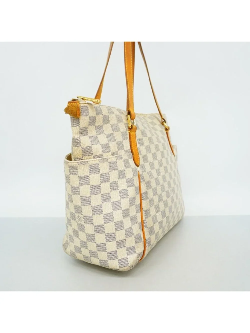 Louis Vuitton Tote Bag Damier Azur Totally MM White